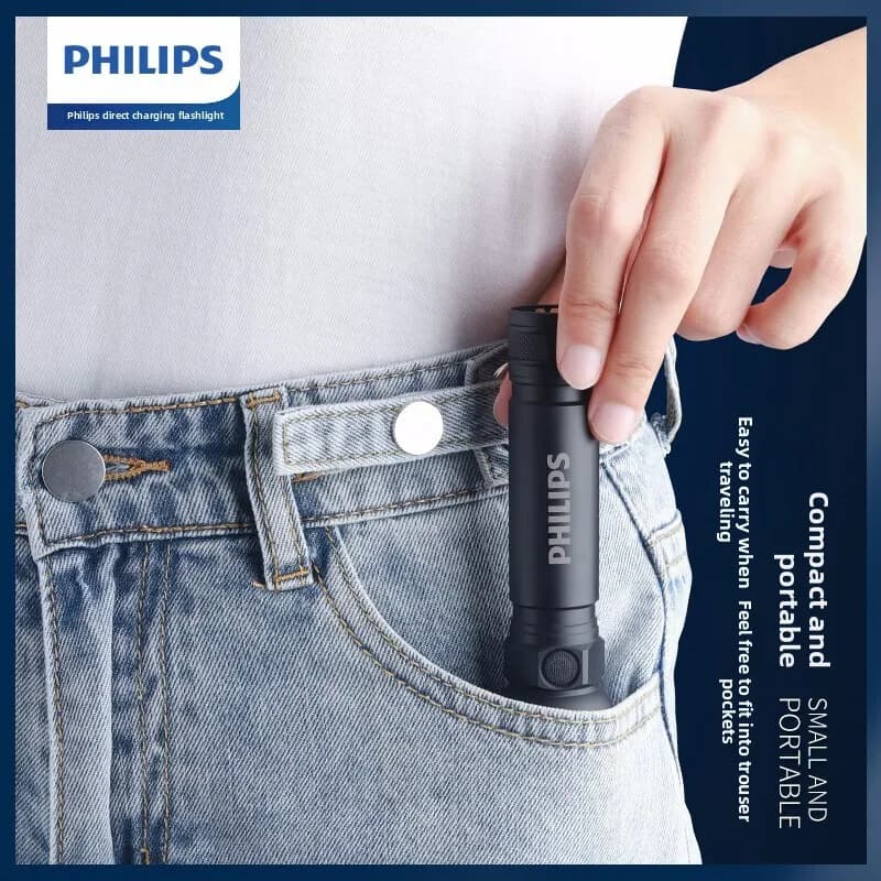 2025 NEW Philips SFL2188 LED Aluminum Alloy Flashlight Portable Light USB Rechargeable Camping Light for Outdoor Hiking - 3