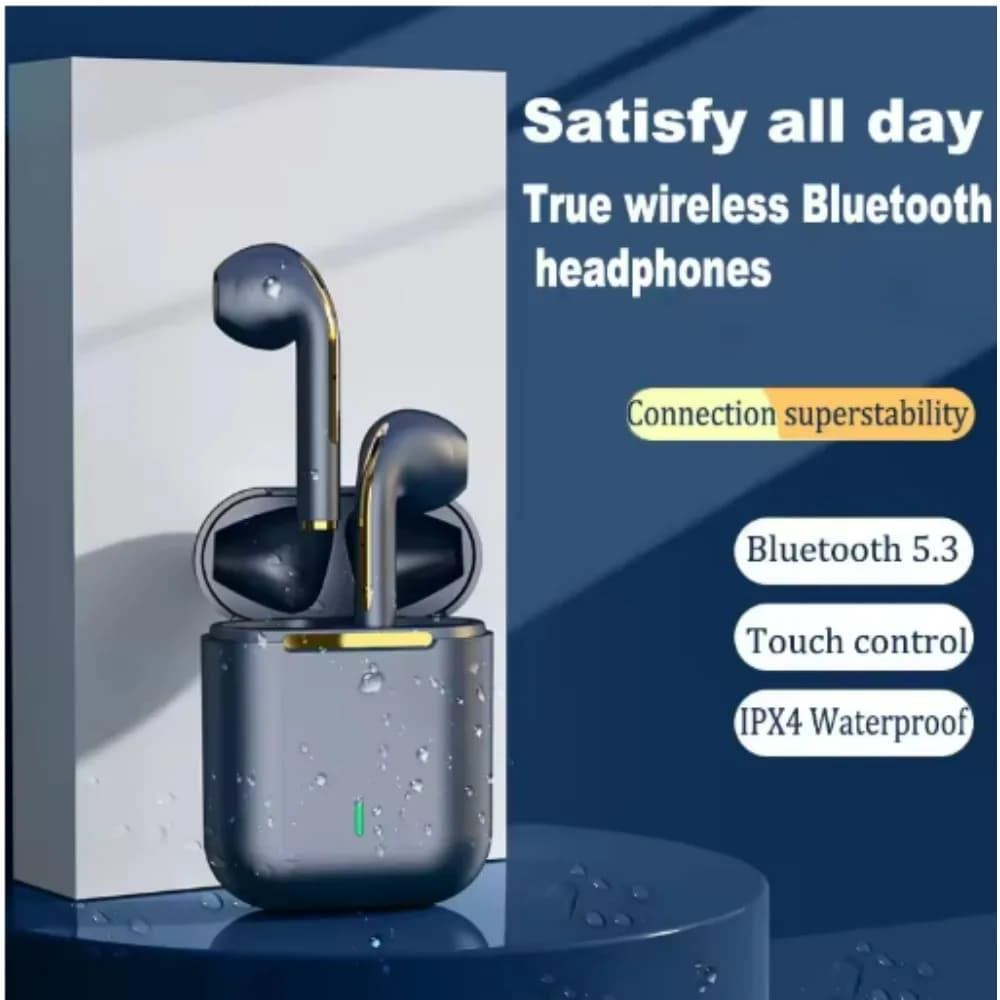 سوني J18 TWS سماعات بلوتوث لاسلكية، سماعات رياضية مقاومة للماء مع ميكروفون، ستيريو HiFI لألعاب الفيديو