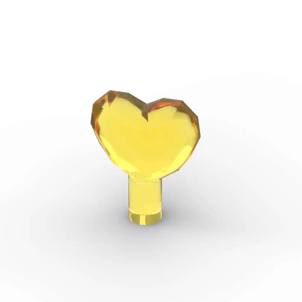 MOC 10PCS 15745 Rock 1x1 Jewel Building Blocks Kit Heart Shaped Handheld Bricks Particle Educational Toys Children Birthday Gift - 5