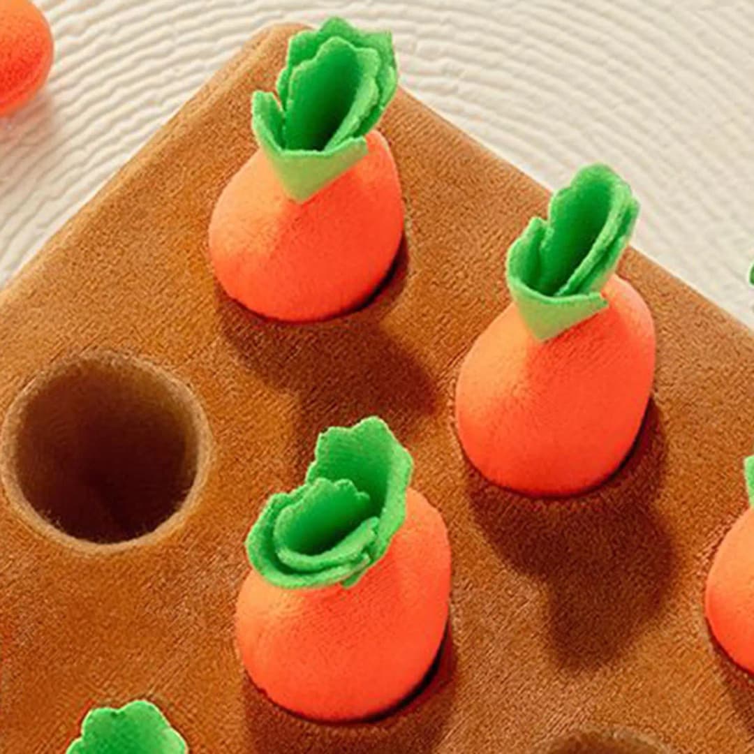 Snuffle Mat for Dogs Interactive Enrichment Funny Toys Pet Carrot Puzzle Toy Dog Activity Mat for Boredom Relief Foraging - 4