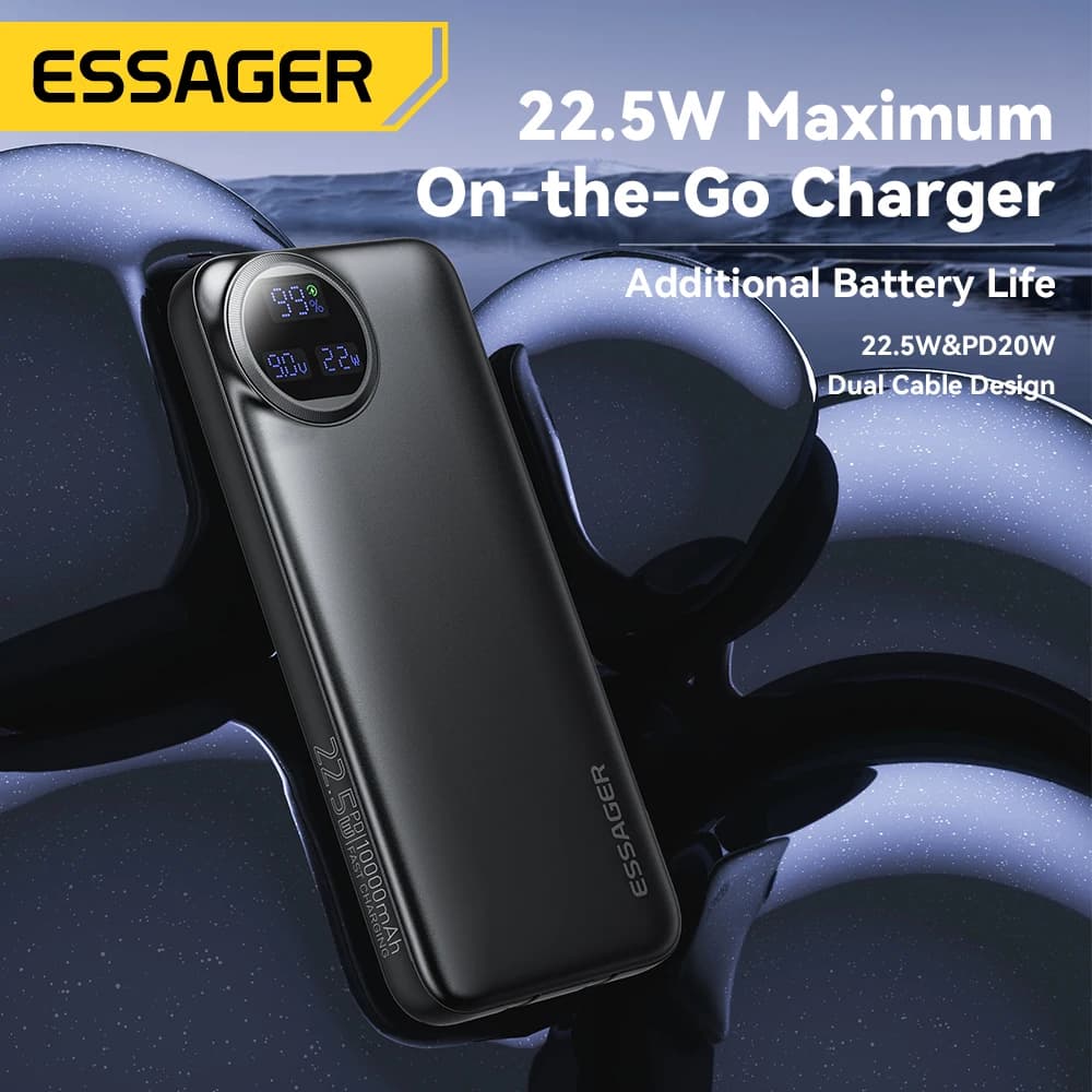 Essager Power Bank 30000mAh 22.5W PD Fast Charging Portable Powerbank 20000mAh/10000mAh For iPhone 16 15 14pro Max Huawei Xiaomi - 2