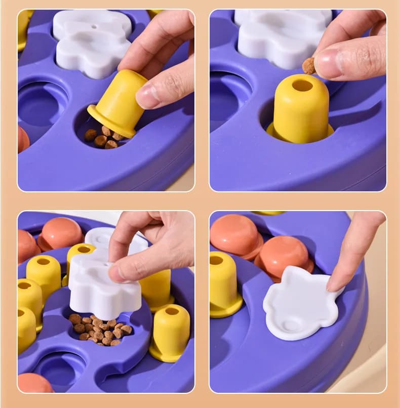 Dog Puzzle Toys Slow Feeder Interactive Increase Puppy IQ Food Dispenser Slowly Eating NonSlip Bowl Pet Cat Dogs Training Game - 5
