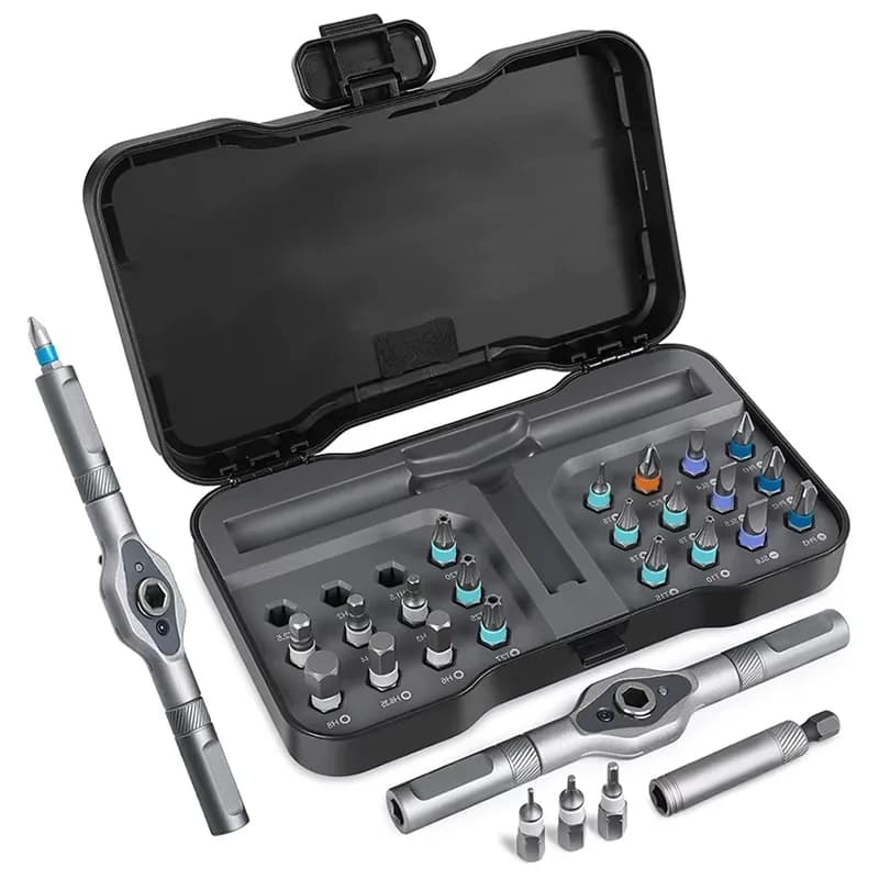 مجموعة أدوات 24 في 1 متعددة الأغراض مفتاح ربط مفك براغي S2 رؤوس مغناطيسية RS1 أدوات يدوية لإصلاح المنزل DIY