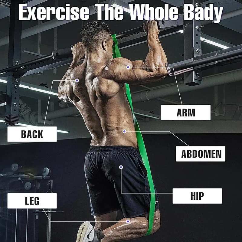 مجموعة أربطة مقاومة 4 مستويات، أربطة تمارين للرجال والنساء، لتشكيل الجسم، صالة الألعاب، كروس فيت، لياقة، تقوية العضلات، يوجا - 3