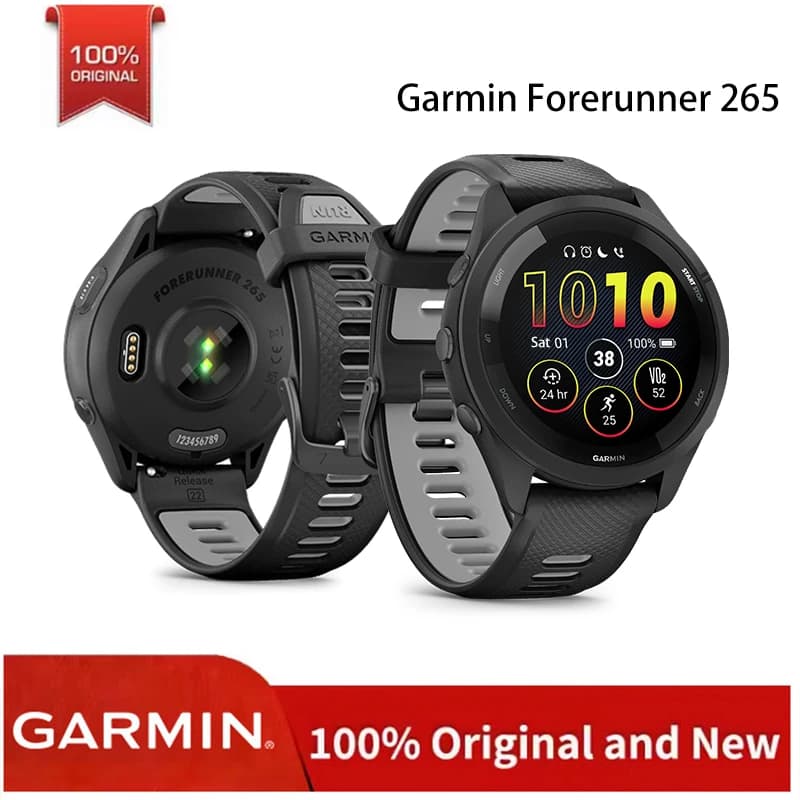 Garmin Forerunner 265 Sports Watch Outdoor GPS Running Fitness Marathon Swimming Chinese Heart Rate Blood Oxygen smartwatch