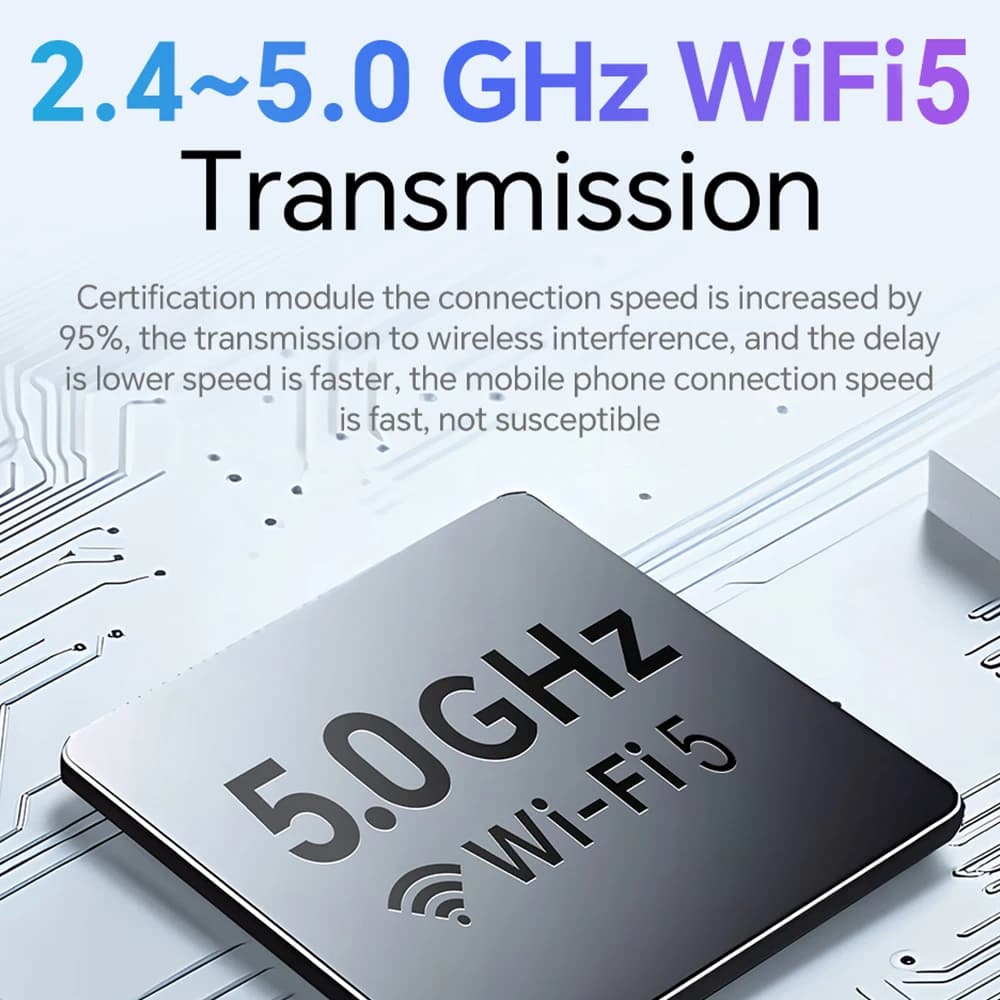 XUDA 2025 Wireless 2IN1 CarPlay Android Auto Wireless Mini Box Adapter Smart Plug And Play Dongle Bluetooth WiFi Fast Connect - 4