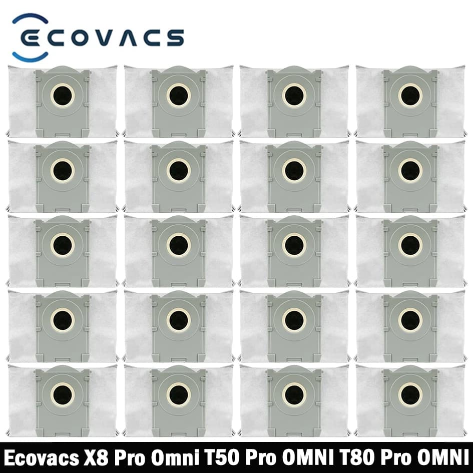 ECOVACS T50 PRO OMNI / T50 OMNI / X8 PRO OMNI / X9 PRO OMNI / X11 PRO OMNI / T80 PRO OMNI Robot Vacuum Dust Bags Accessories