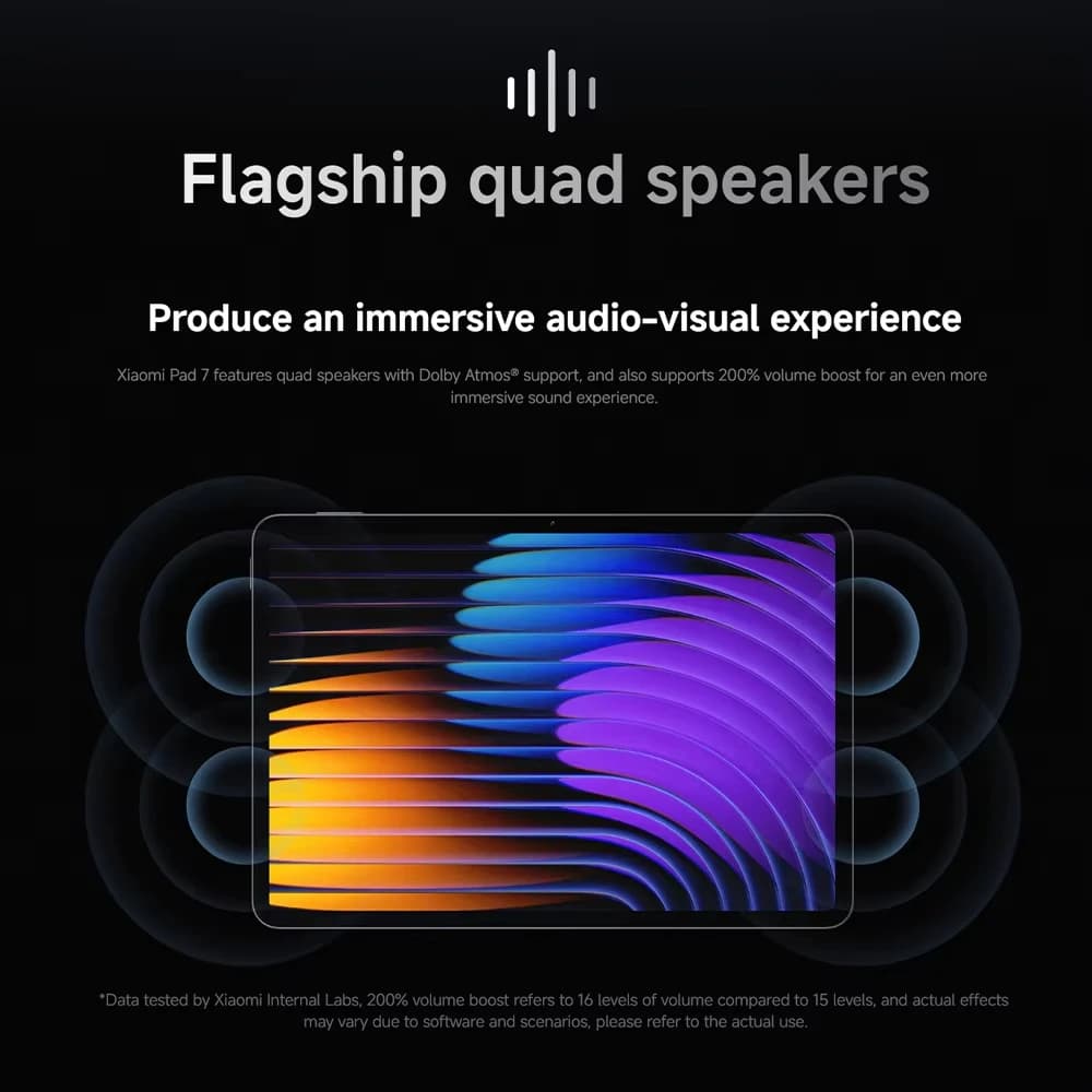 الإصدار العالمي لجهاز شاومي باد 7، معالج سناب دراجون 7+ الجيل الثالث ثماني النواة، بطارية 8850 مللي أمبير، كاميرا 13 ميجابكسل، شاشة 11.2 بوصة بدقة 3.2K ومعدل تحديث 144 هرتز - 6