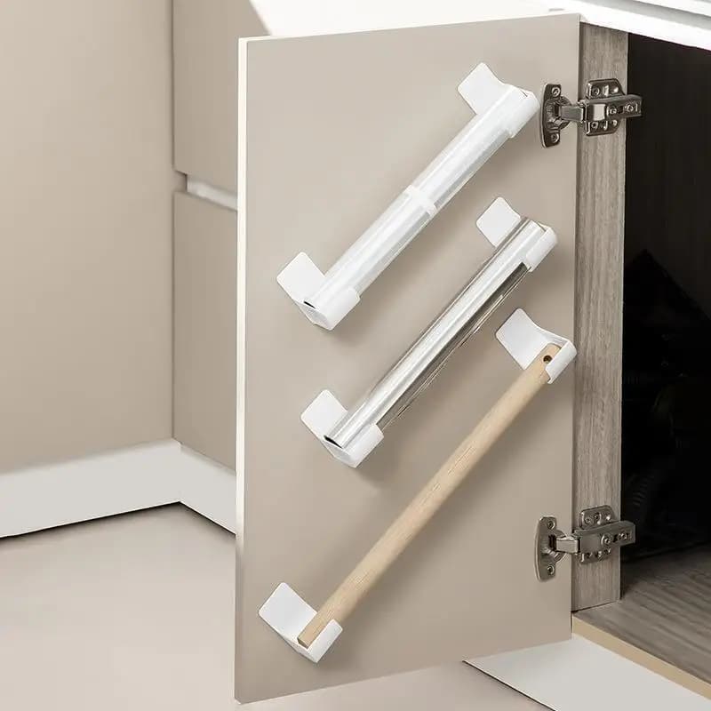 8PCS/2PCS/3PCS/4PCS Storage Tray Refrigerator Side Storage Rack Plastic Wrap Garbage Bag Cabinet Storage Rack - 2