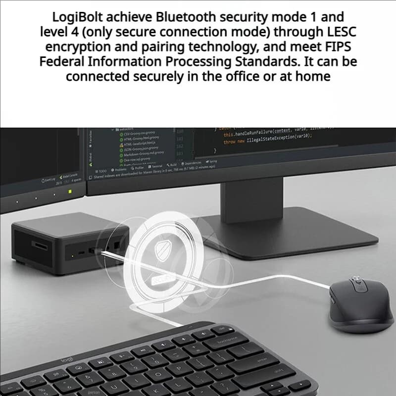 لوحة مفاتيح Logitech MX Keys Mini لاسلكية، بلوتوث، إضاءة خلفية، 79 مفتاح، Type-C، مناسبة للماك والآيباد - 5