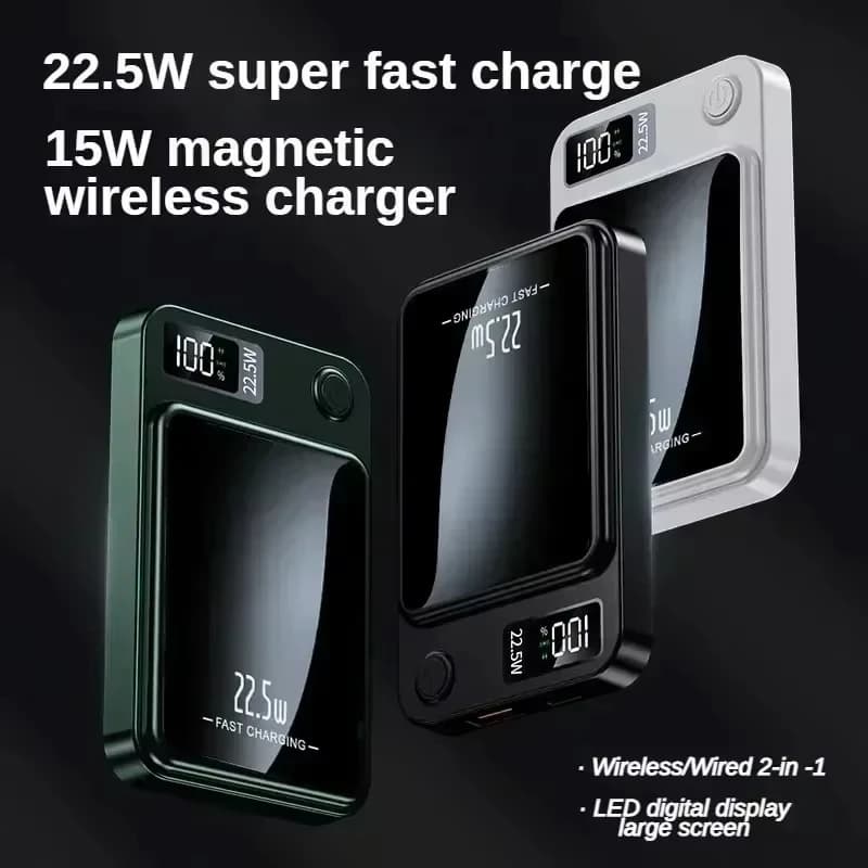 VIVO Wireless Power Bank Magnetic 200000mAh 22.5W Fast Charging External Battery Charger For Huawei iPhone PD 20W Universal - 4