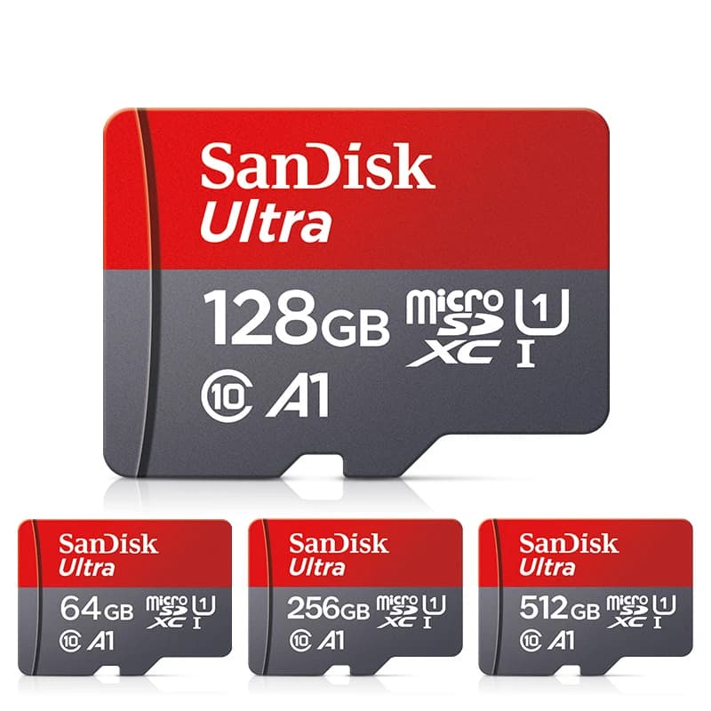 Sandisk A1 Memory Card 32gb 64GB 128GB 256GB 512GB Micro sd card Class10 UHS-1 flash card Memory Microsd TF Card for smartphone - 3