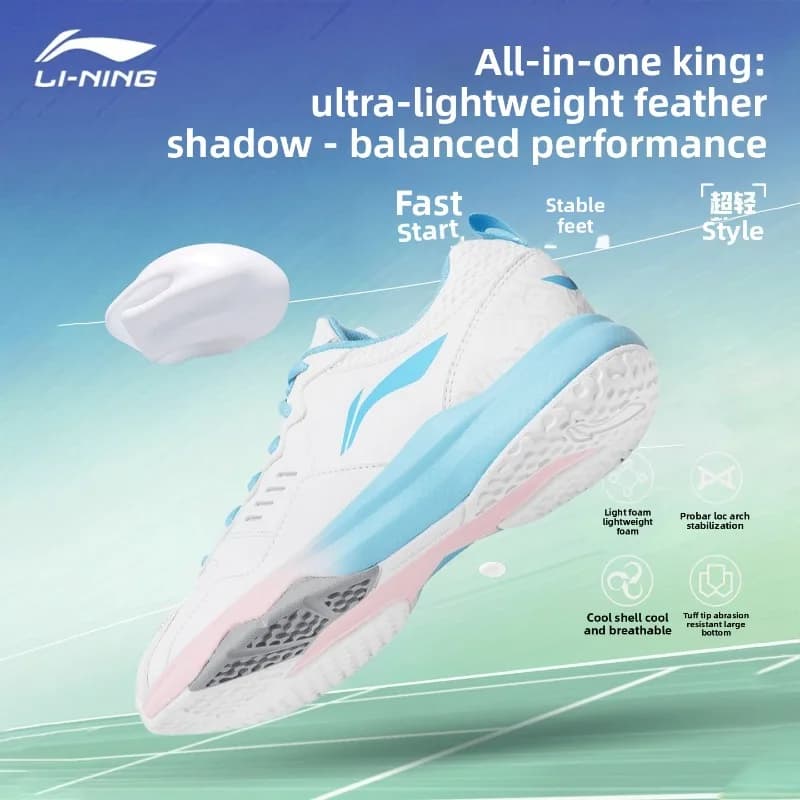 Li-Ning badminton shoes new color matching, unisex, comfortable, anti-slip, shock-absorbing, professional sports shoes