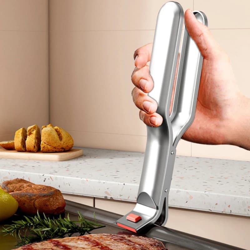 1 قطعة مكافحة السمط كليب حامل وعاء ساخن طبق المشبك وعاء عموم القابض كليب الهواء المقلاة طبق لوحة المسترد ملقط لوازم المطبخ - 5