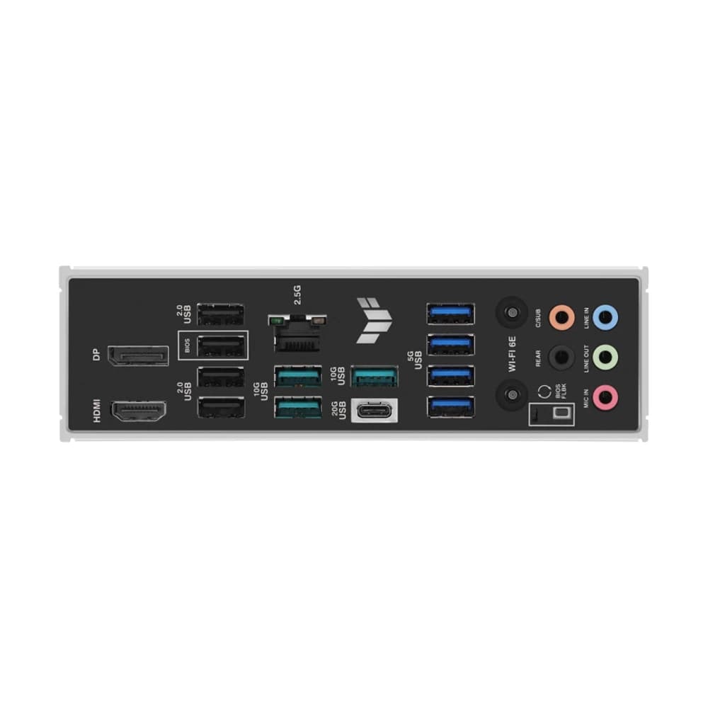 ASUS TUF GAMING B850M-PLUS WIFI AMD B850 سعة 256 جيجابايت DDR5 PCIe 4.0 مقبس AM5 يدعم سلسلة Ryzen 9000/8000/7000 مقاس 24.4 × 24.4 سم - 6