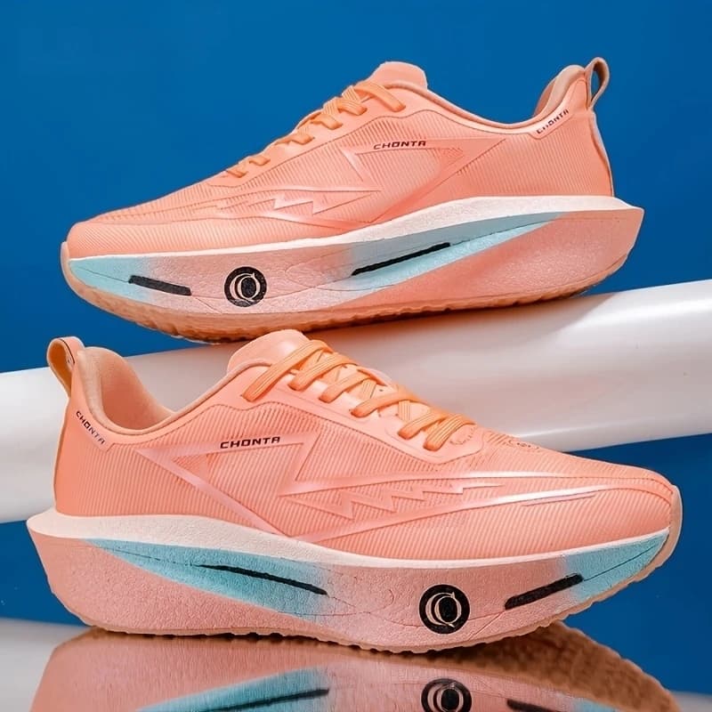 Men's Fashionable Casual Comfortable Sports Running Shoes - Breathable Fabric Upper, Non-Slip, Wear-Resistant, Shock-Absorbing Sole, Round-Toe Lace-Up Casual Running Shoes, Suitable for All Seasons - 5