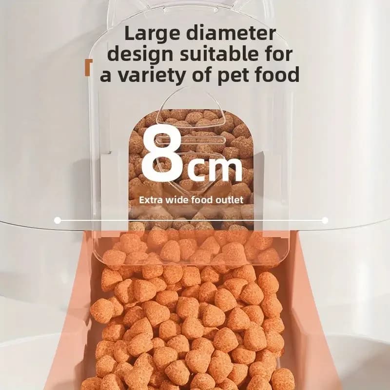 Automatic Cat & Dog Water Dispenser with Integrated Food Basin No Batteries Needed,Automatic Pet Feeder One-Piece Design - 4