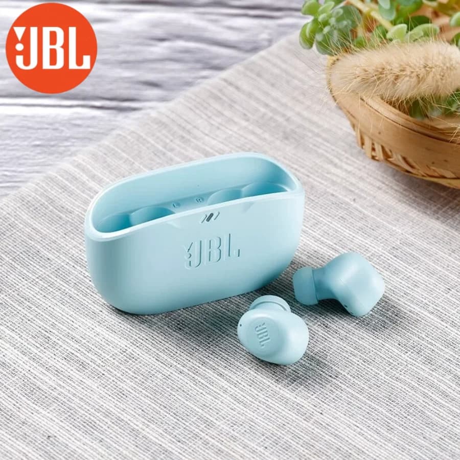 سماعات أذن بلوتوث JBL WAVE BUDS TWS مع تحكم باللمس وراحة في الارتداء وصوت منخفض الكمون ومقاومة للتعرق IP54 للجري والصالة الرياضية - 5