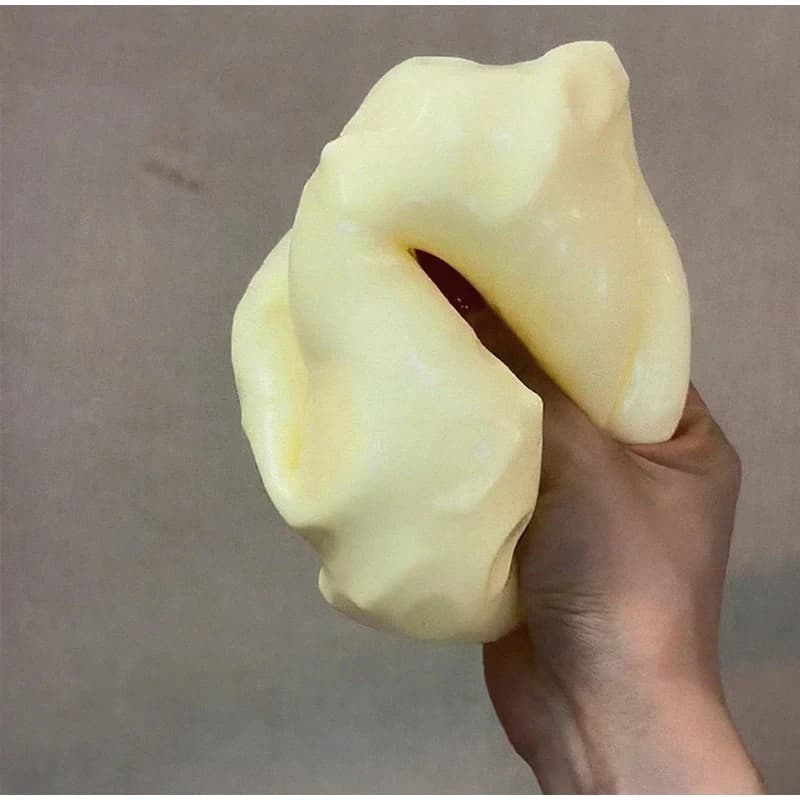Simulate Cheese Slow Rebound Pinching Office Decompression Slow Rebound Cheese Pinching Ornament Relax And Decompress And Knead. - 5