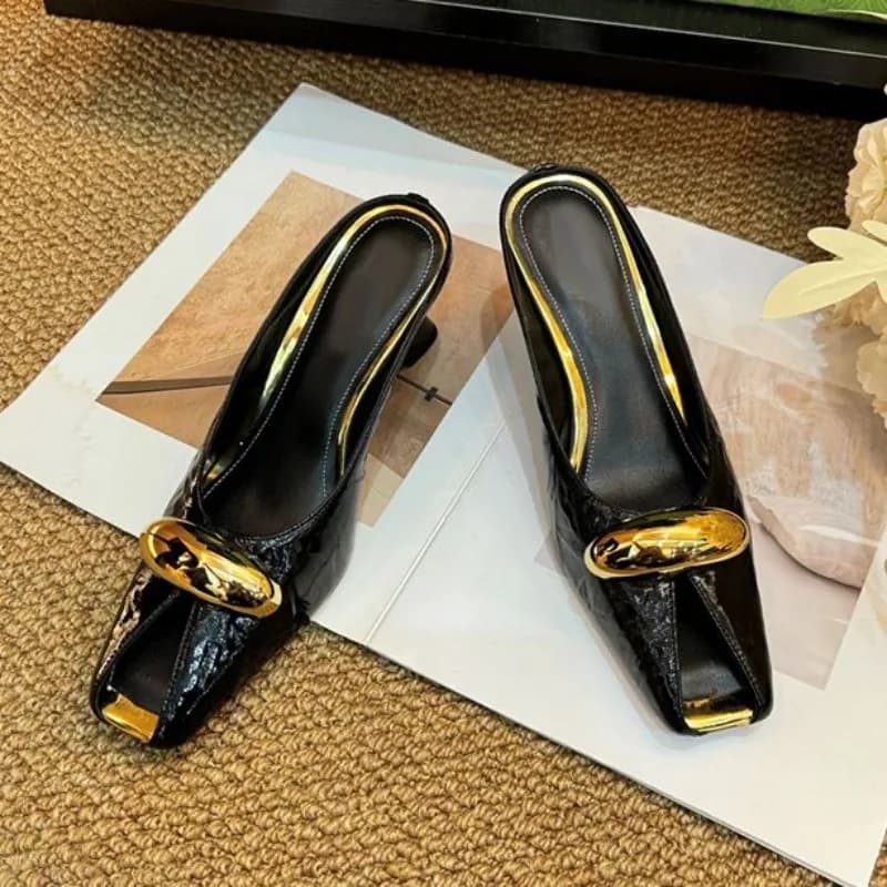 Women Platform Sandals Flats Mules Hollow Wedge Sandals Summer 2025 Sexy New Slingback Woman Shoes Luxury Sandalias De Mujer - 4