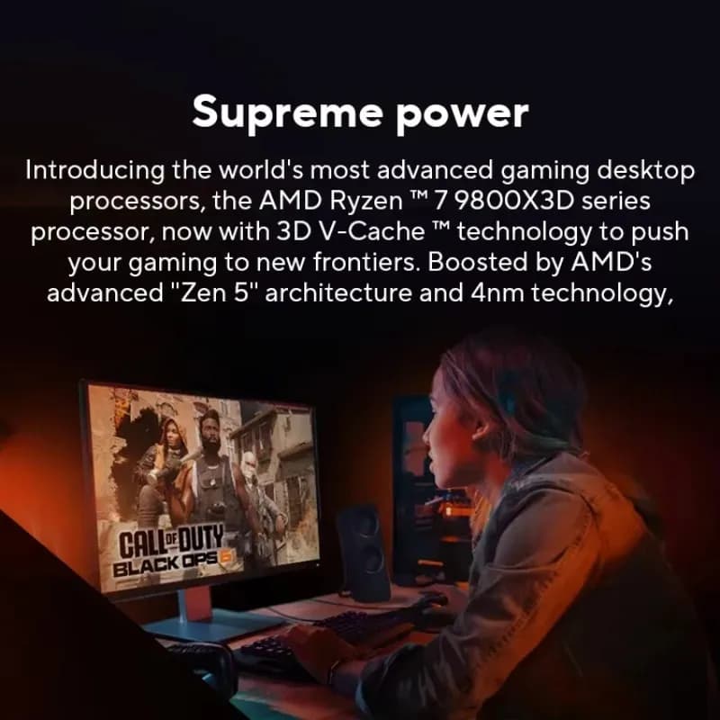 معالج AMD Ryzen™ 7 9800X3D جديد، ذاكرة تخزين مؤقت ثلاثية الأبعاد 8C/16T 120 واط حتى 5.2 جيجاهرتز، L3=96M مقبس AM5 ولكن بدون مبرد - 4
