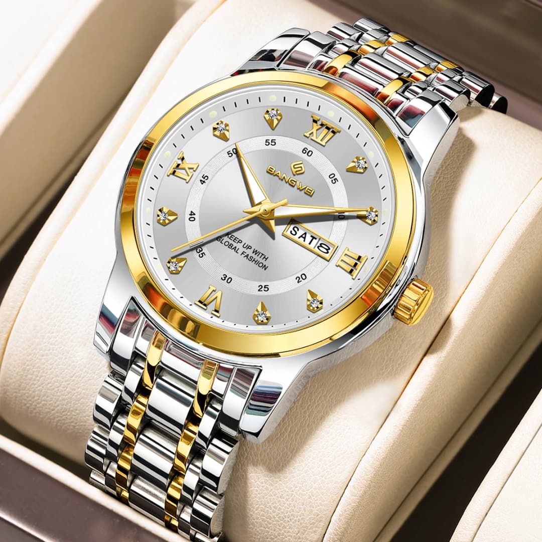 ساعة LIGE نسائية مرصعة بالألماس جديدة 2026، ساعات نسائية إبداعية من الفولاذ، ساعات سوار نسائية، ساعة مقاومة للماء، مونت فام - 6