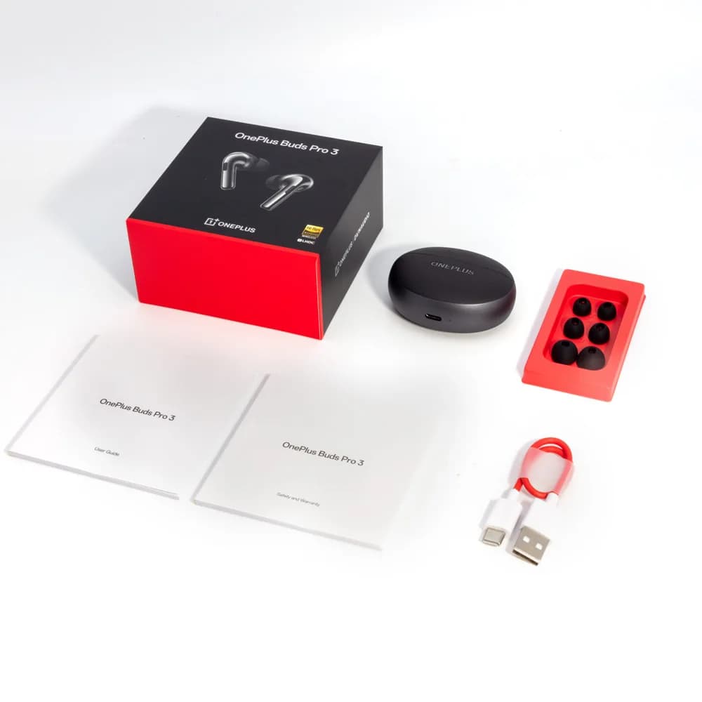 سماعات بلوتوث ترو وايرلس ون بلس بادز برو 3 إصدار عالمي 100% جديدة، إلغاء ضوضاء نشط 50dB، بطارية تدوم 43 ساعة، متوافقة مع ون بلس 12 و12 آر - 2