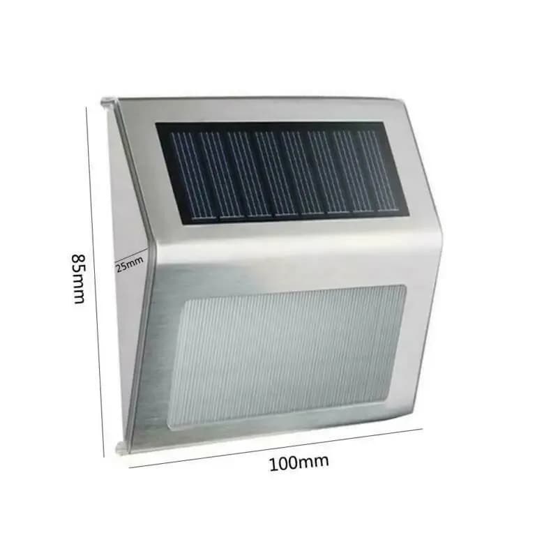 3 LED Outdoor Solar Stainless Steel Garden Light IP65 Waterproof Garden Yard Lighting Floodlight Stair Aisle Street Lamps 50lm - 6