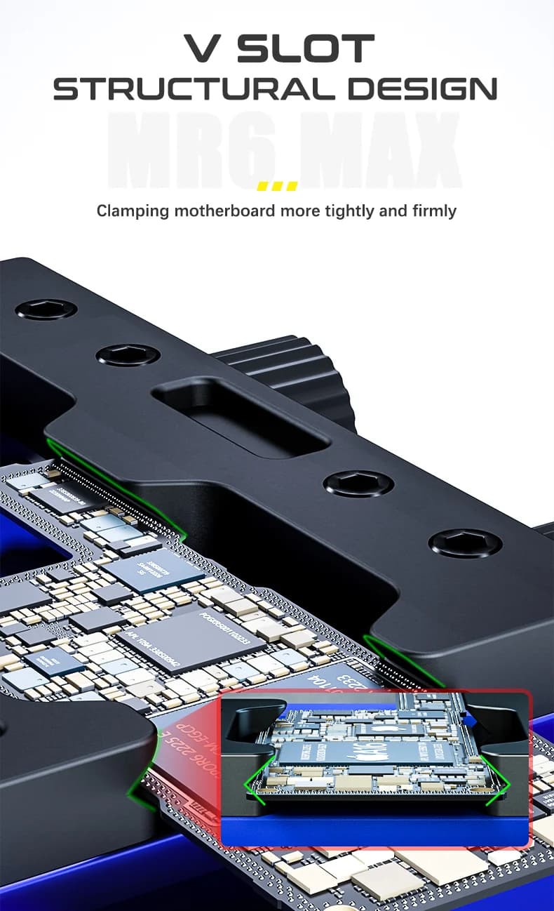 ميكانيك MR6 ماكس حامل لوحة دوائر كهربائية عالمي لأدوات إصلاح لحام شريحة IC لوحة أم هاتف محمول آيفون سامسونج - 5
