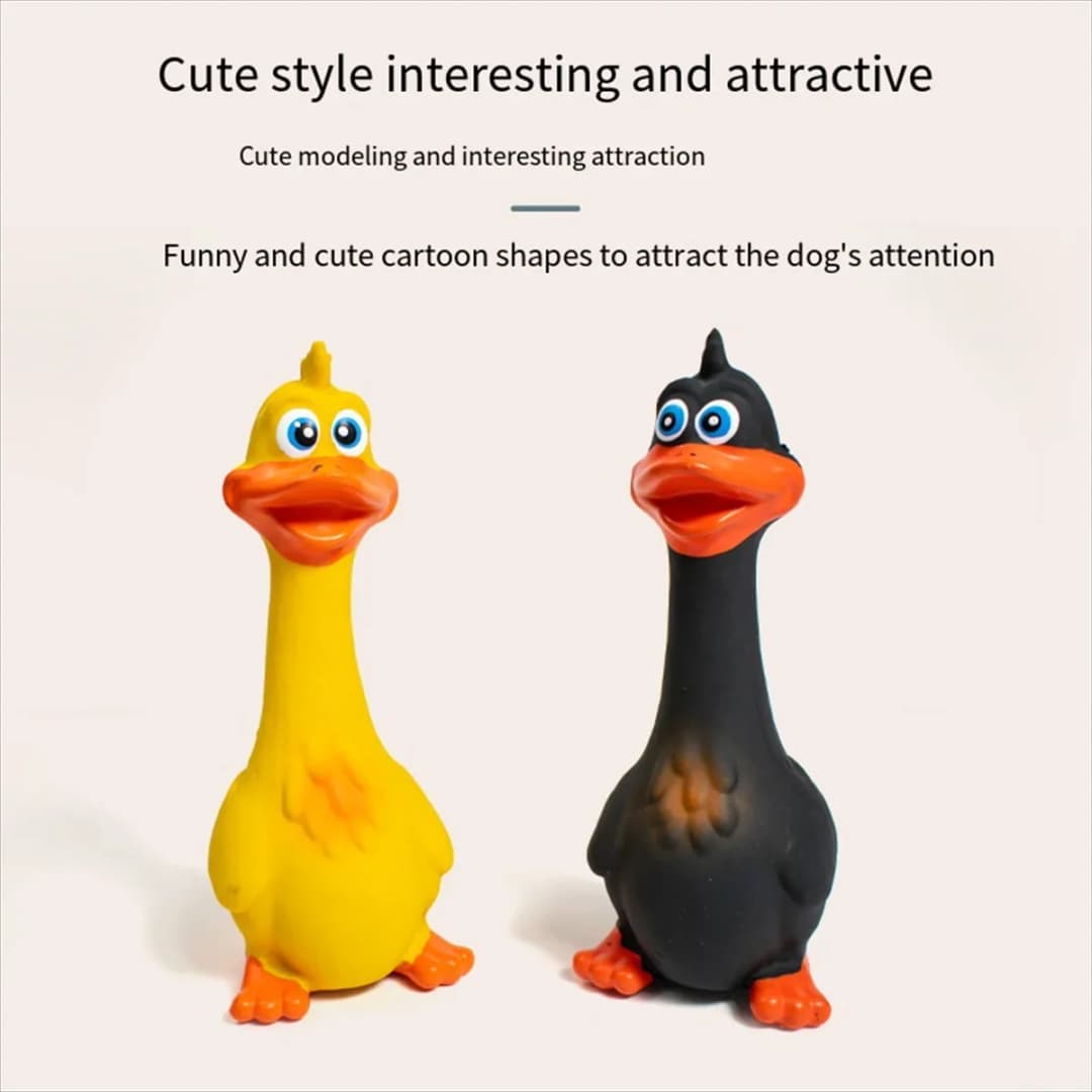 Pets Dog Toys Screaming Chicken Squeeze Sound Toy Rubber Pig Duck Squeaky Chew Bite Resistant Toy Puppy Training Interactive - 6