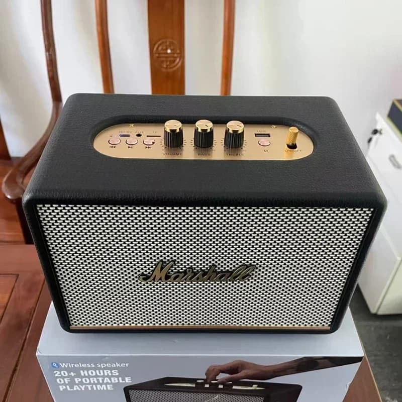 Marshall ACTON3 Portable Bluetooth Speaker - Deep Bass Powerful Sound Stereo Wireless IPX4 Waterproof for Party Outdoor Use - 5