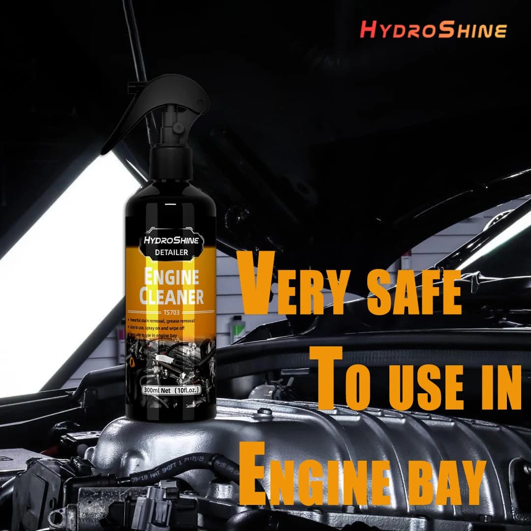 رذاذ تنظيف محرك السيارة Hydroshine للعناية بالمحرك إزالة الغبار والزيوت الثقيلة أداة تنظيف قوية للمحرك - 2
