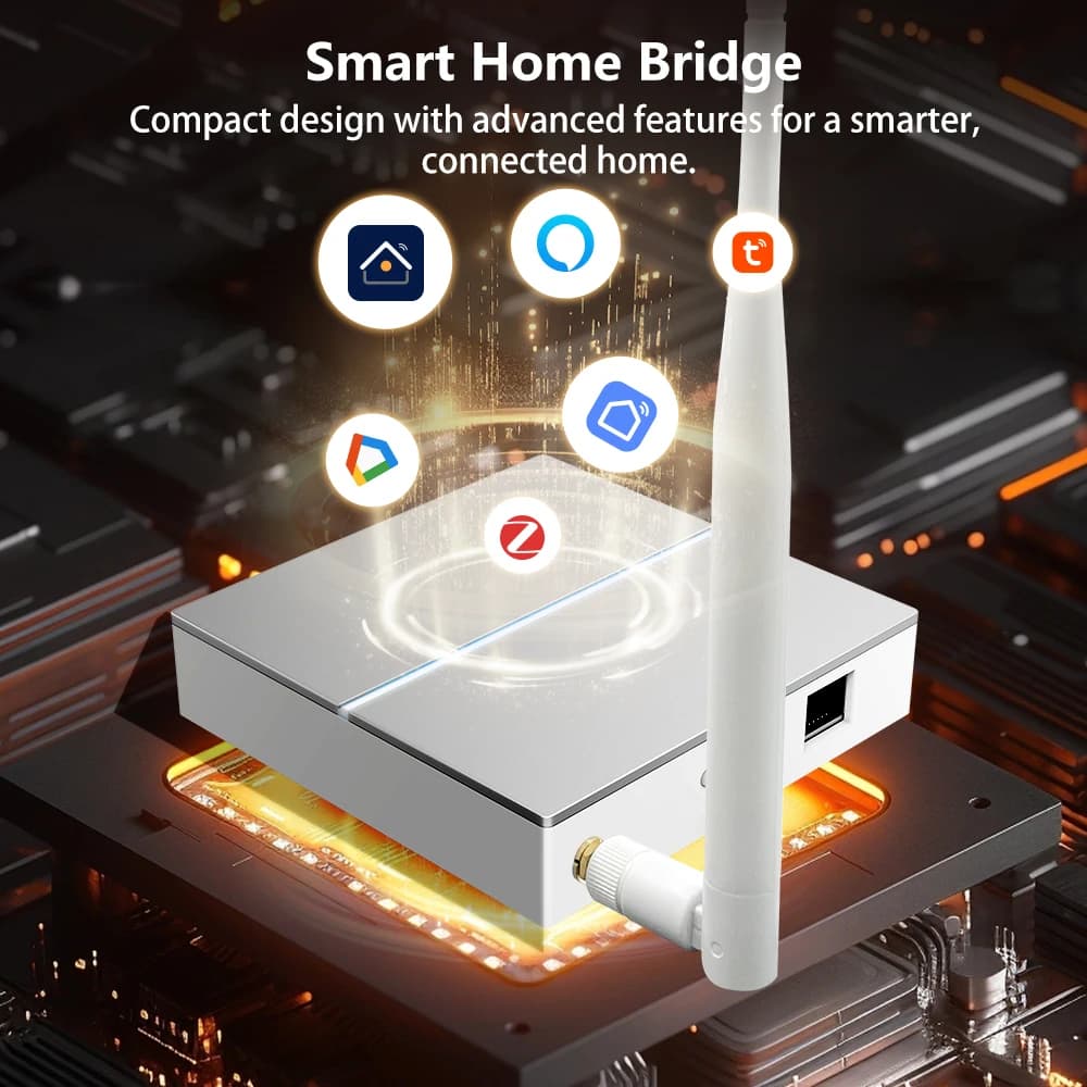 بوابة AVATTO Tuya ZigBee مع هوائي، جسر ذكي لشبكة منزلية سلكية، متوافق مع Alexa وGoogle Home - 2