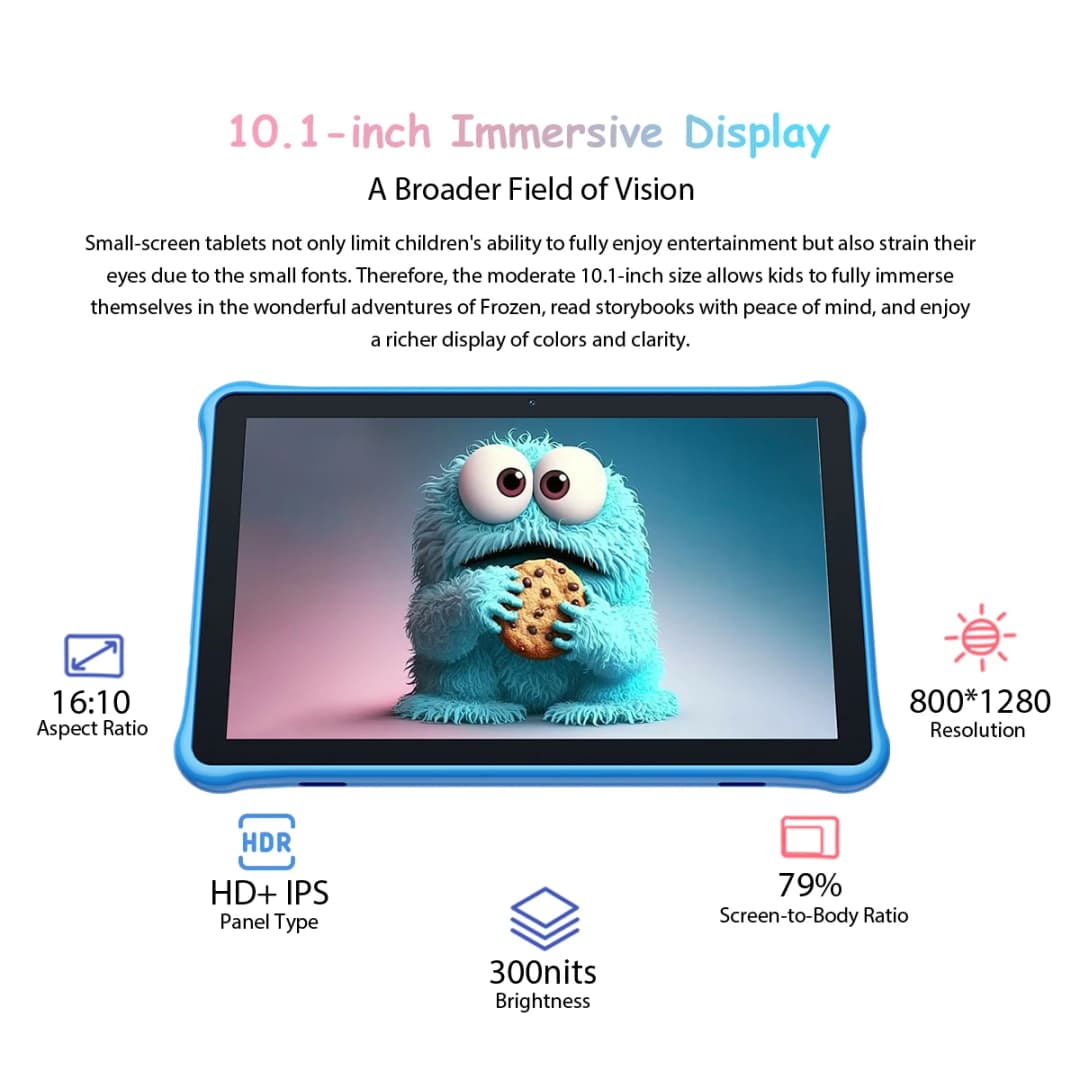 Blackview Oscal Pad 50 Kids Tablet 10.1 Inch 800*1280 HD Display 5100mAh Long Battery Life A133P CPU Android Tablet - 3