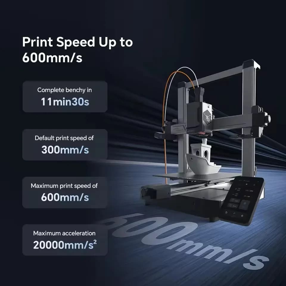 طابعة ثلاثية الأبعاد ANYCUBIC Kobra 3 V2 Combo بتقنية FDM و8 ألوان وسرعة 600 مم/ثانية وتجفيف خيط نشط وتسوية تلقائية بحجم 255*255*260 مم - 5