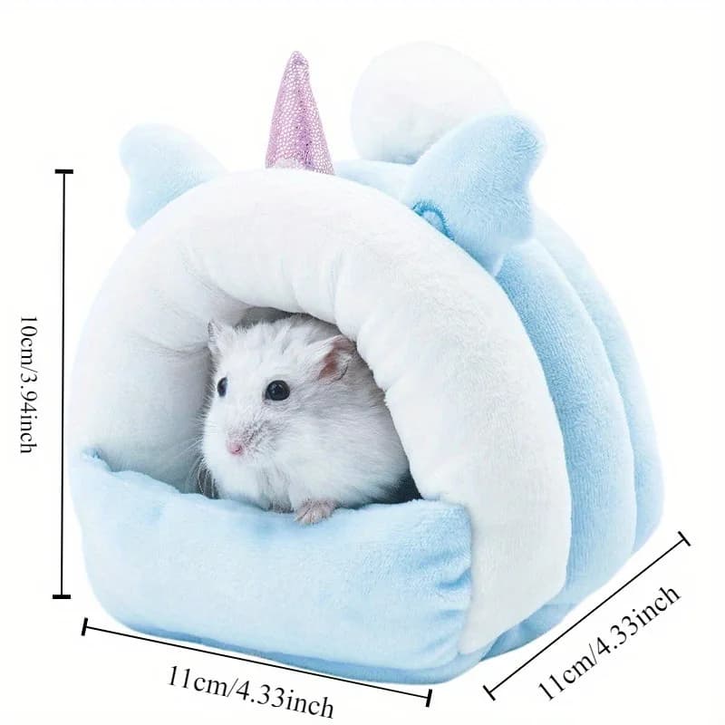 Hamster Nesting House Golden Bear Sleeping Bag Cotton Nest and Sleeping Bag Keep Hamster Warm and Cozy - 4