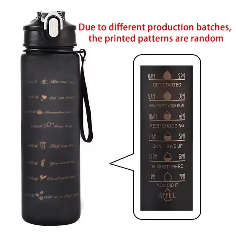 زجاجة ماء رياضية بسعة 700 مللي، مقاومة لدرجات الحرارة العالية، كوب بقشة قوس قزح، متجمد، لون تقدمي، كوب بلاستيك - 3