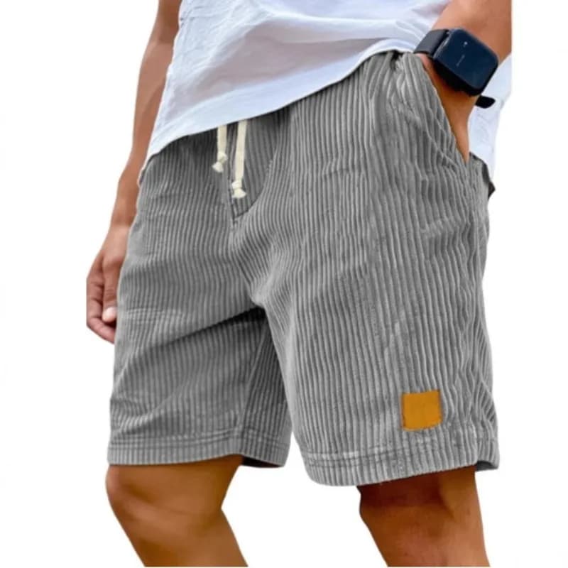 Men's Retro Corduroy Casual Shorts Men Fashion Solid Sweatpants Harajuku Corduroy Short Pants New Men Clothing Roupas - 4