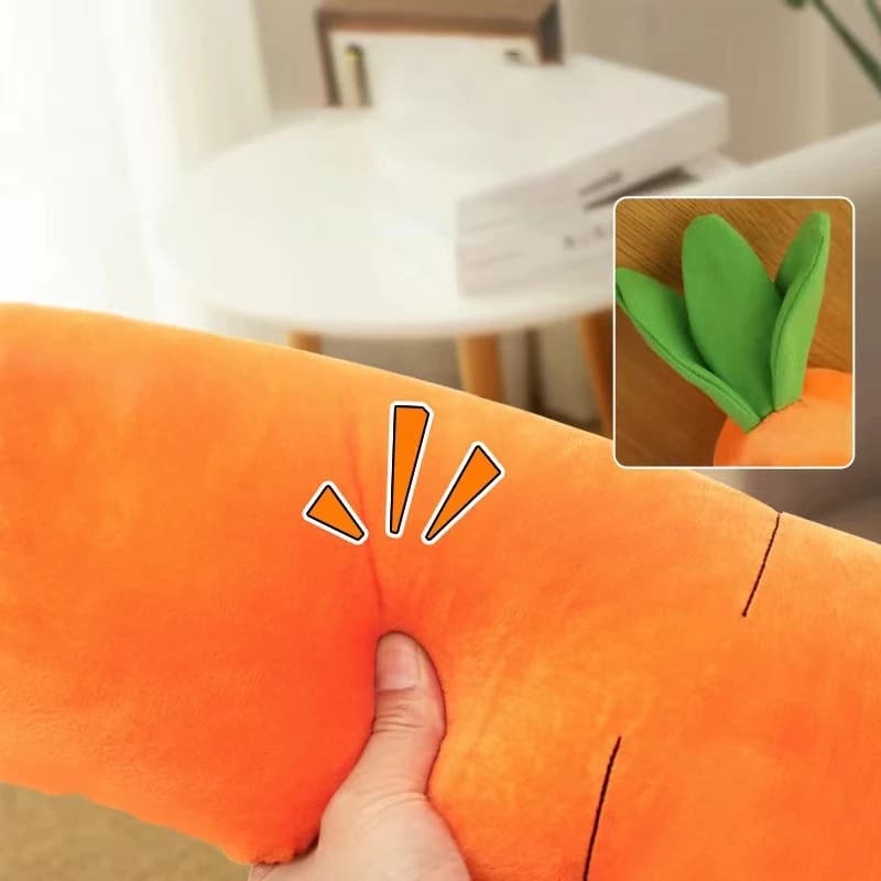 Dog Toy Pet Carrot Plush Toy Vegetable Chew Toy for Small Medium Large Dogs Universal Pet Sound Playing Toy Pet  Accessories - 5