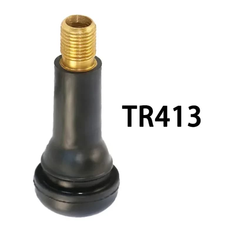 10Pcs TR413 Snap In Type Rubber Valve Tool Set Tubeless Tyre Valves Stems Rubber Valve Stems Car Accessories Parts Replacement - 4