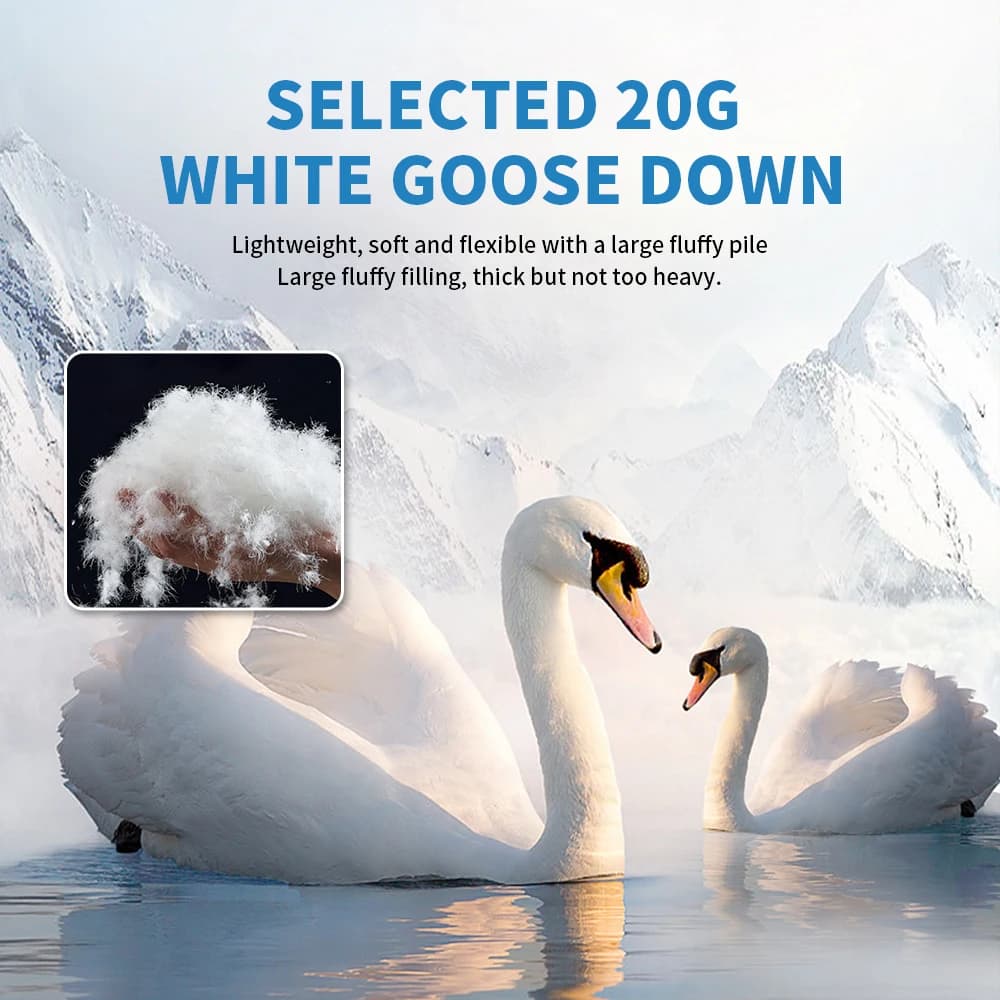 Naturehike Goose Down Socks Water-resistant Windproof Outdoor Thermal Feet Cover Winter Warm Goose Down Boots Unisex Lightweight - 3