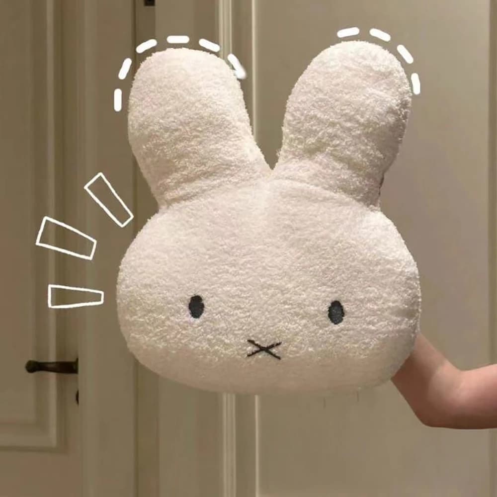 Kawaii Miffy Cute Plush Pillow Cartoon Rabbit Add Cotton High Quality Household Bedroom Simple Sofa Cushion Girl Festival Gift - 3
