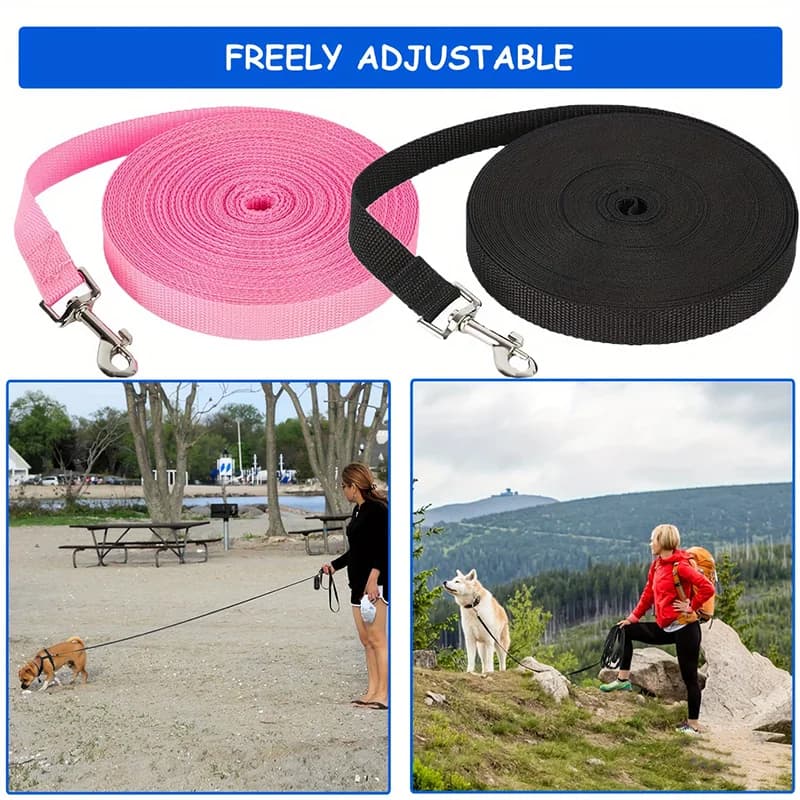 Extra Long Polypropylene Pet Leash Heavy Duty Dog Training Lead Anti Tear Tracking Rope Outdoor Walking Safe Control - 4