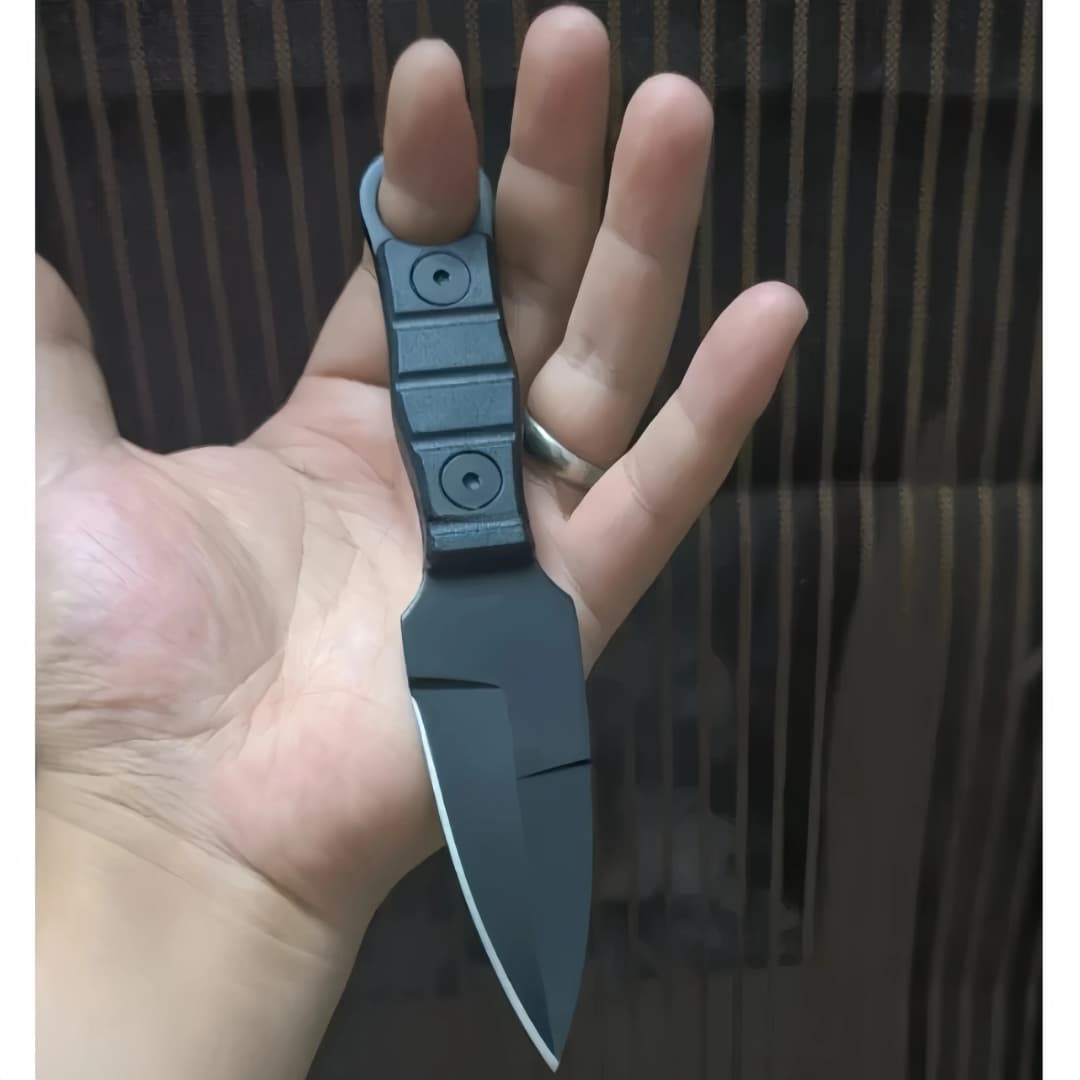 Professional Outdoor Survival Knife, EDC Fixed Blade with Sheath - High Hardness D2 Steel for Camping, Hunting & Self-Defense - 5
