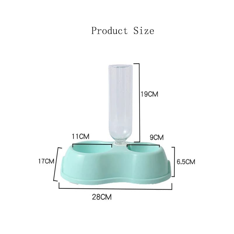 Hot cat bowl Dog bowl automatic drinking and feeding one double bowl cat food bowl drinking bowl pet supplies - 6