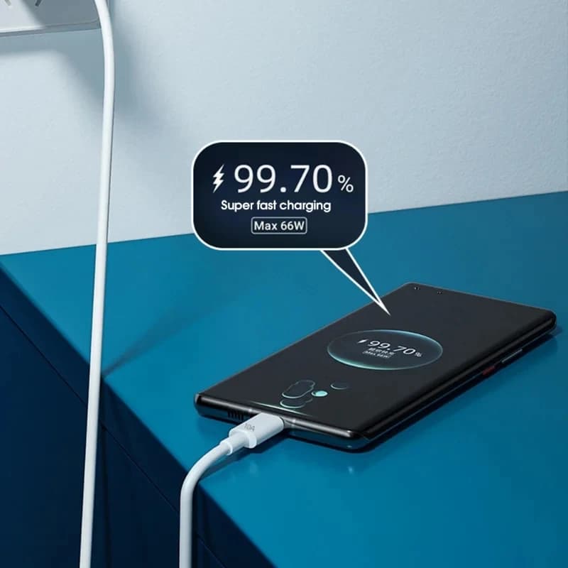 كابل شحن سريع سوبر 10A 120W Type C USB لهواتف هواوي ميت 60 ونوفا 9 وشاومي 13 وأونر وريدمي وبوكو وأوبو وريالمي - 4