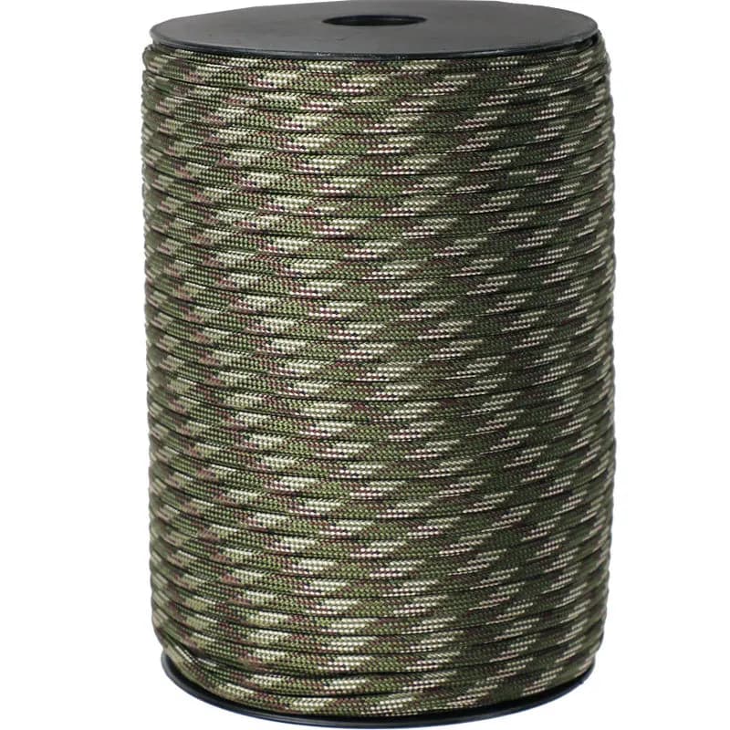 100/50M 550 Military Standard 9-Core Paracord Rope 4mm Outdoor Parachute Cord Survival Umbrella Tent Lanyard Strap Clothesline - 5