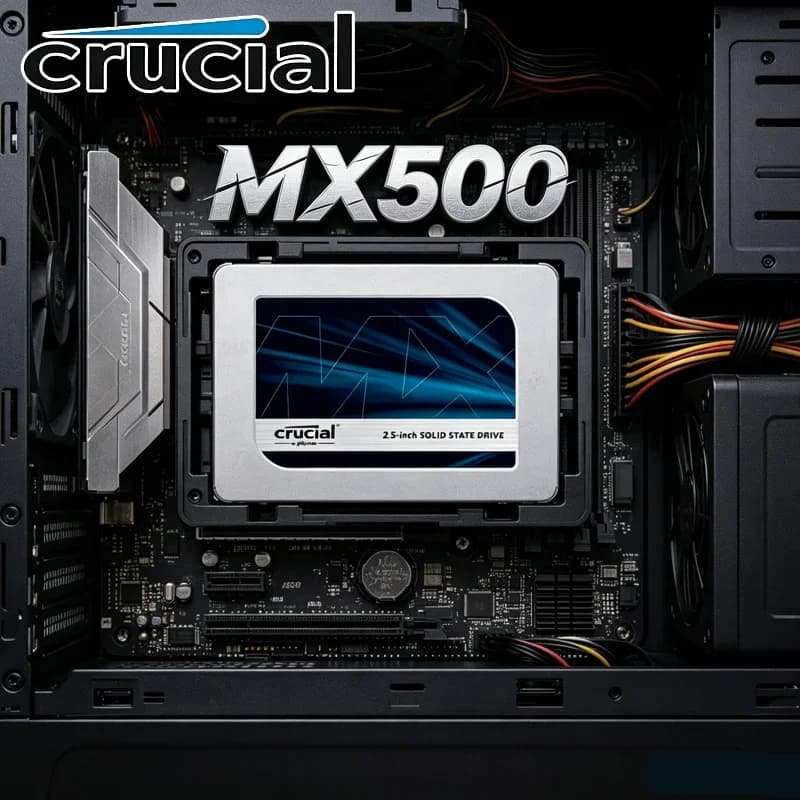 قرص تخزين داخلي عالي السرعة Crucial MX500 BX500 بسعات 240 جيجا بايت و500 جيجا بايت و1 تيرا بايت و2 تيرا بايت، 2.5 بوصة SATA SSD بتقنية 3D NAND لأجهزة الكمبيوتر المحمولة والمكتبية
