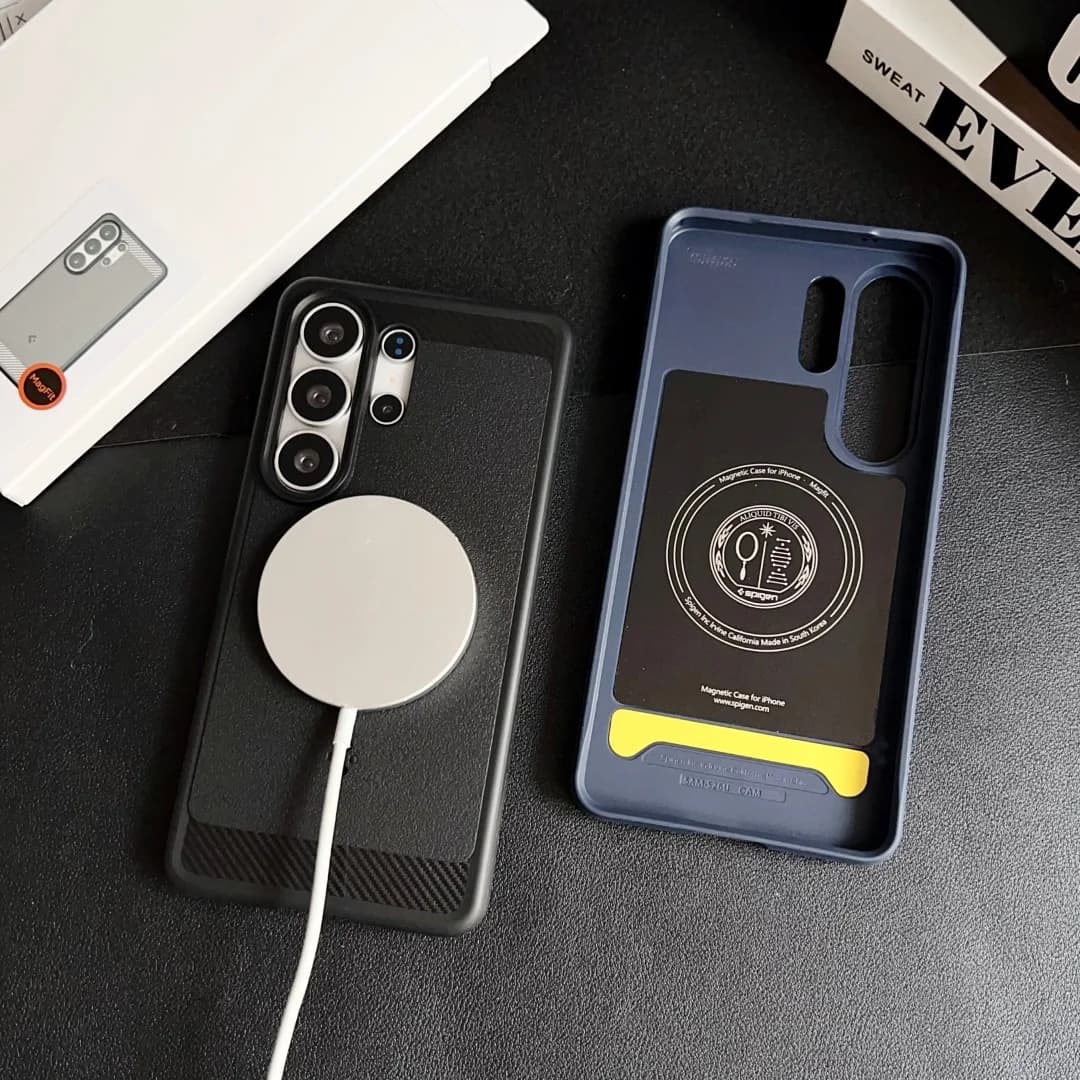 Spigen TPU Matte Magnetic Soft Phone Case For Samsung Galaxy S26 Ultra S26 Plus S26 For Magsafe Shockproof Rugged Armor Cover - 2