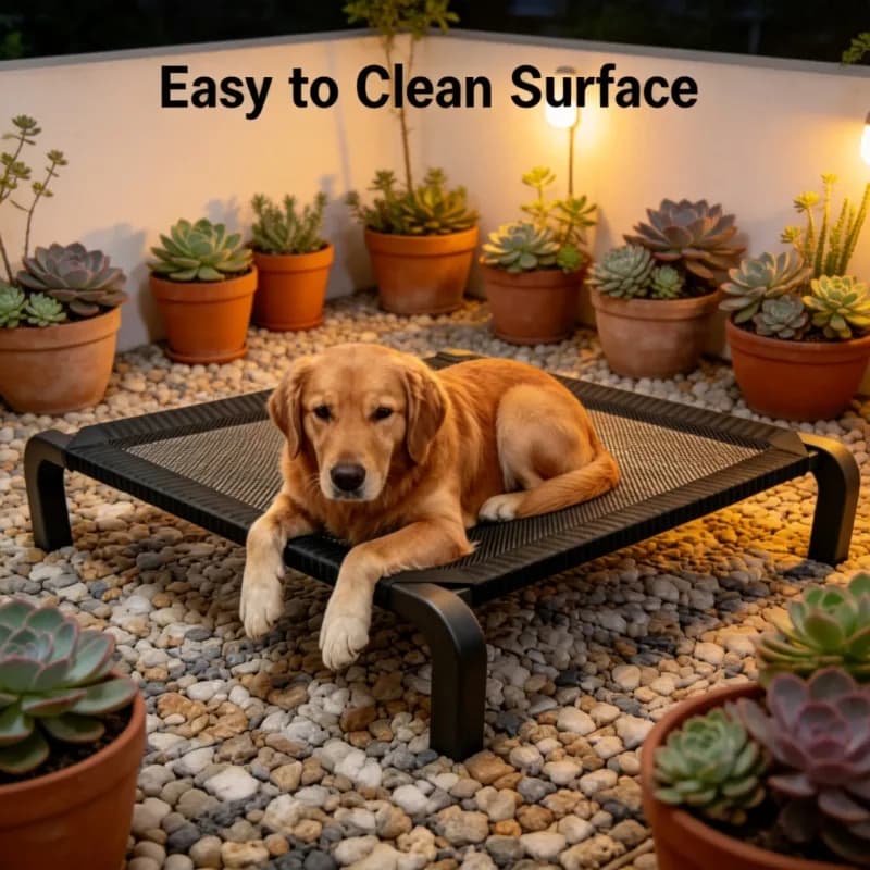 Foldable Dog House Bed for All Seasons Detachable Washable Military Style Pet Bed Portable Camping Dog Bed for Summer Use - 3